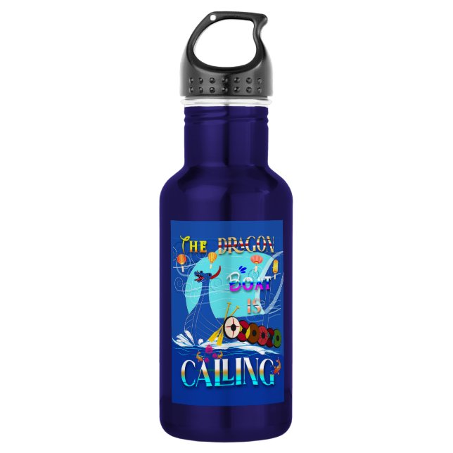 The Dragon Boat Is Calling 532 Ml Water Bottle (Front)