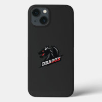 the dragon logo on a black background