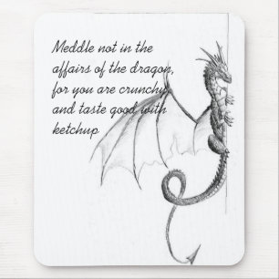 The Dragon Page Mouse Pad