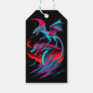 The Dragon Surf Rider Gift Tags