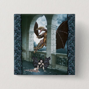 The Dragon's Lair 15 Cm Square Badge