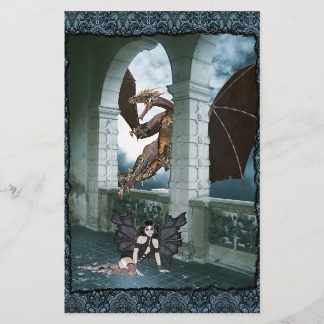 The Dragon's Lair Stationery (Front)