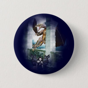 The Dragon's Lair Vignette 6 Cm Round Badge