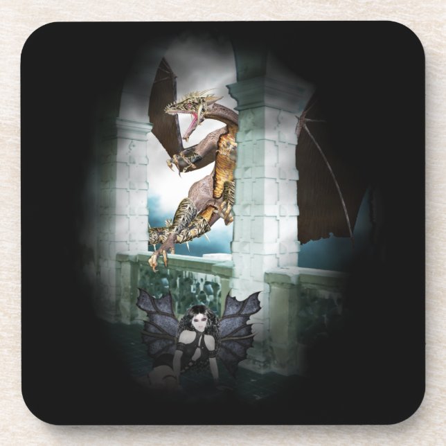 The Dragon's Lair Vignette Coaster (Front)
