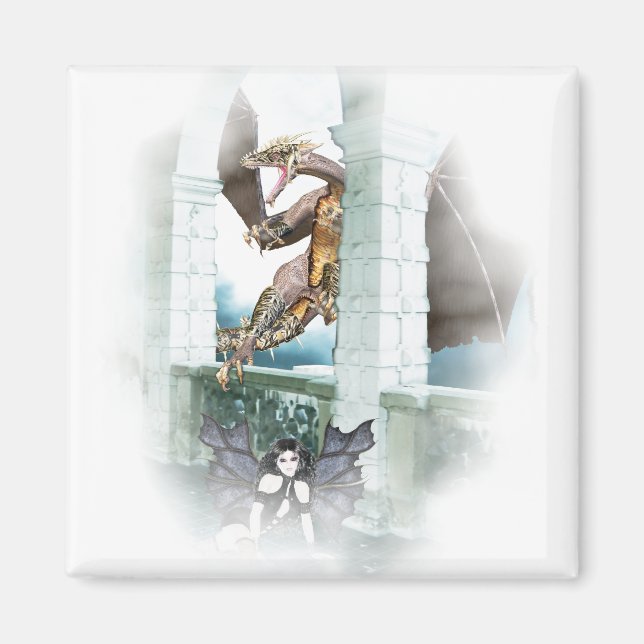 The Dragon's Lair Vignette Magnet (Front)