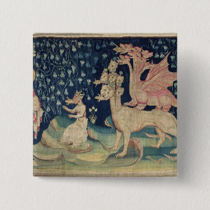 The Dragons Vomiting Frogs 15 Cm Square Badge