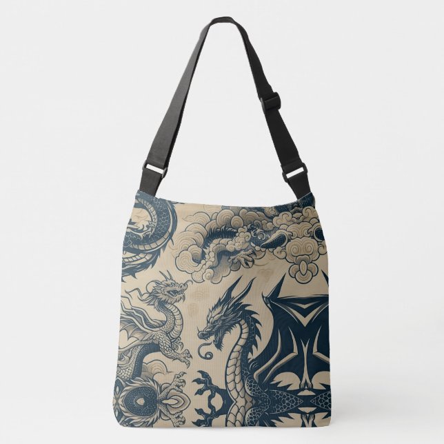 The Dragons War Crossbody Bag (Front)