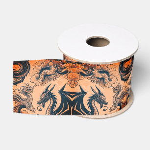 The Dragons War Orange Skies Grosgrain Ribbon