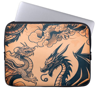 The Dragons War Orange Skies Laptop Sleeve
