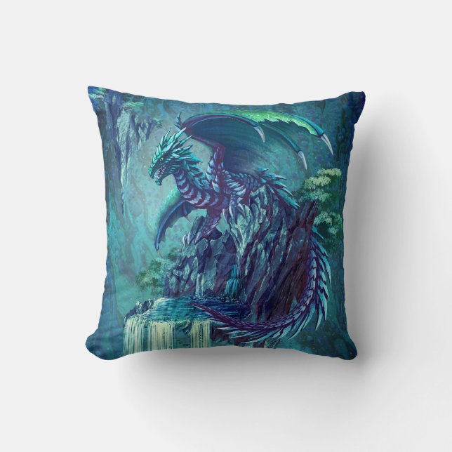 The Dragon's Waterfall Cushion (Front)