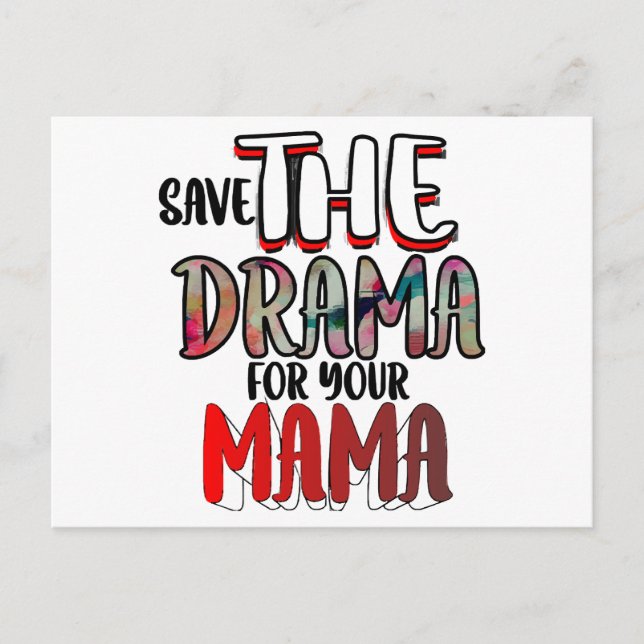 The Drama  Postcard (Front)