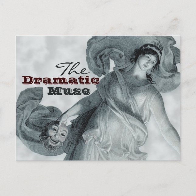 The Dramatic Muse CC0386 Postcard (Front)