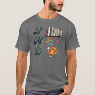 The drawing and books and music boy T-Shirt