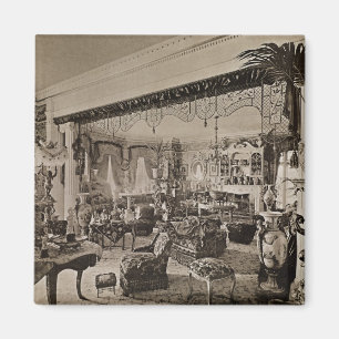 The Drawing Room, Wickham Hall, Kent, 1897 Magnet