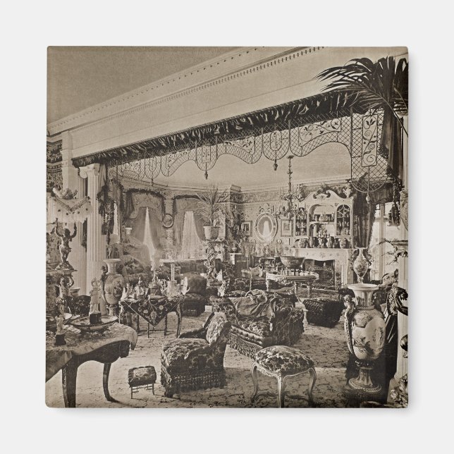 The Drawing Room, Wickham Hall, Kent, 1897 Magnet (Front)