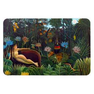The dream (1910) by French painter Henri Rousseau. Magnet