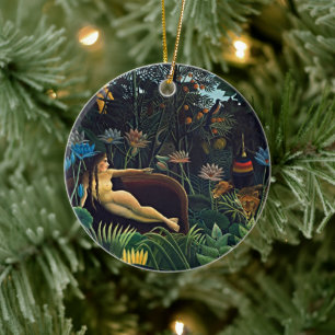 The Dream - A Henri Rousseau Masterpiece Ceramic Tree Decoration