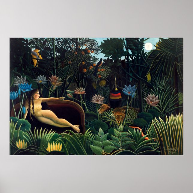 The Dream by Henri Rousseau Poster (Front)