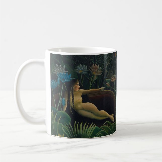 The Dream (Le Reve Exotique) by Henri Rousseau Coffee Mug (Left)