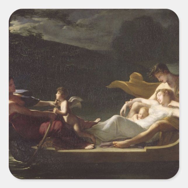 The Dream of Happiness Square Sticker (Front)