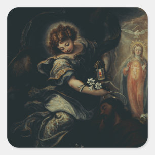 The Dream of Saint Joseph Square Sticker