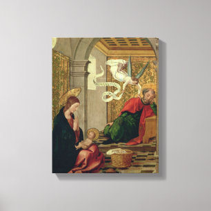 The Dream of St. Joseph, c.1535 Canvas Print