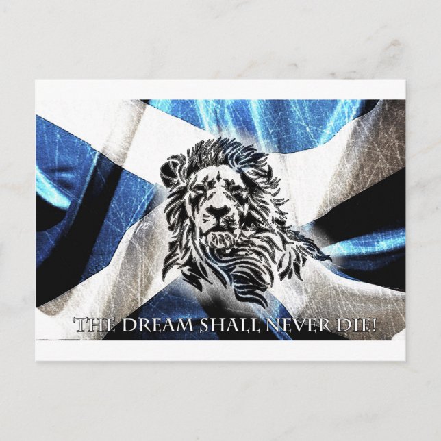 THE DREAM SHALL NEVER DIE 4 POSTCARD (Front)