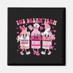 The Dream Team Retro Groovy Nurse Medical Nursing  Magnet