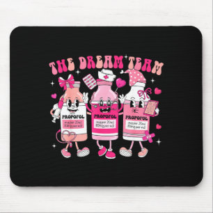 The Dream Team Retro Groovy Nurse Medical Nursing Mouse Pad