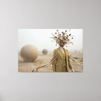 The Dreamer’s Path Across the Dry Riverbed Canvas Print