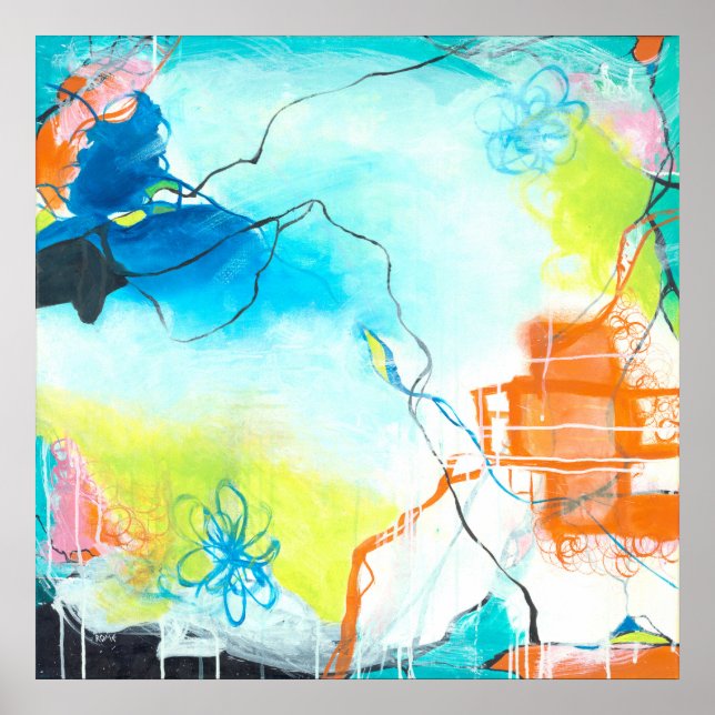 The Dreaming - Square Abstract expressionism Art Poster (Front)