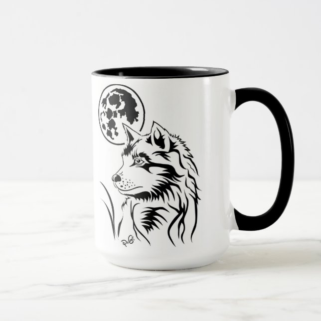The Dreaming Young Wolf Tasse Mug (Right)