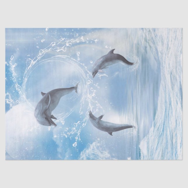 The Dreams Of Dolphins Tissue Paper (Front)
