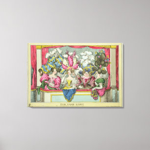 The Dress Circle, published by Thomas McLean, Lond Canvas Print