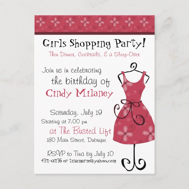 The Dress Invitation (Front)