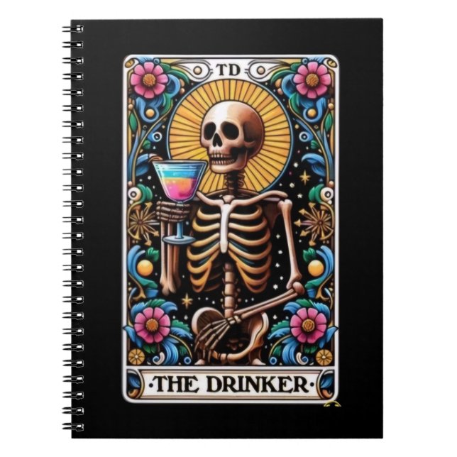 The Drinker Tarot Card Notebook Collection (Front)