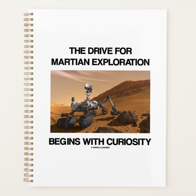 The Drive For Martian Exploration Begins Curiosity Planner (Front)