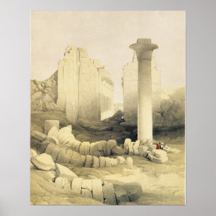 The Dromos or Central Hall of the Great Temple of Poster