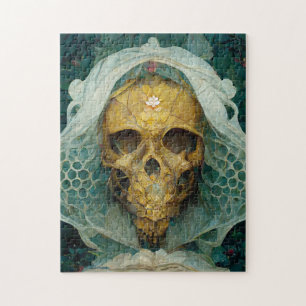 The Drone Bee Skull Fantasy Sci-Fi Jigsaw Puzzle