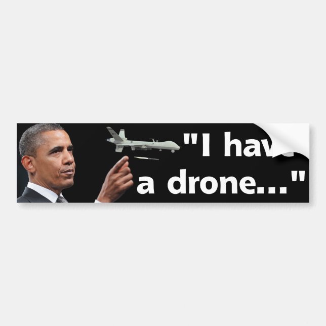 The Drone Warrior Bumper Sticker (Front)