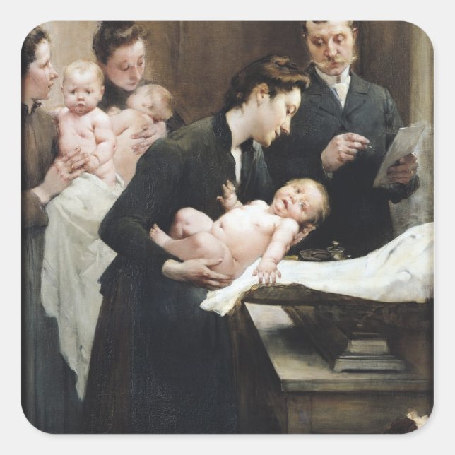 The Drop of Milk in BellevilleDoctor Variot's Square Sticker (Front)