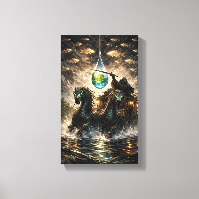 The Drop That Holds a World Canvas Print (Front)