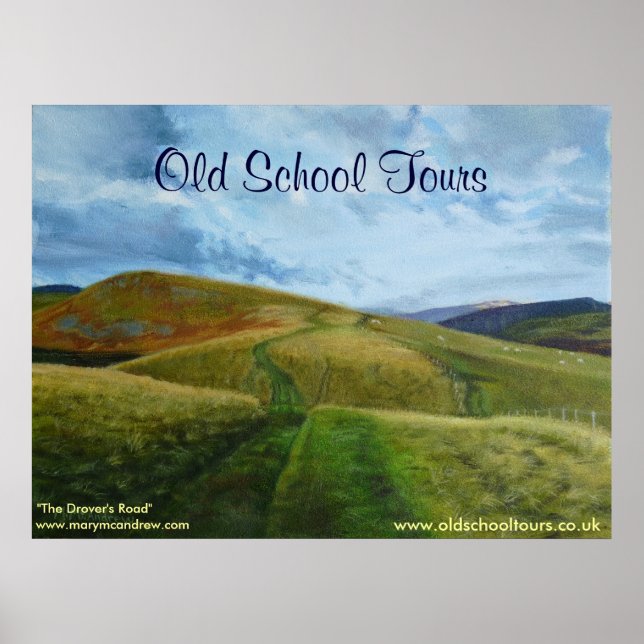 "The Drovers Road" Northumberland England Print (Front)