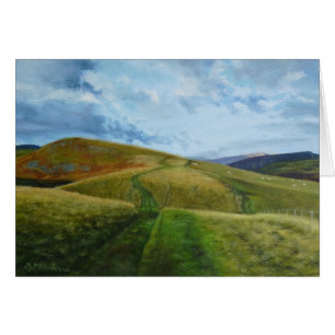 "The Drovers Road" oil Northumberland