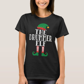 The Drummer Elf Matching Group Xmas  Family Christ T-Shirt