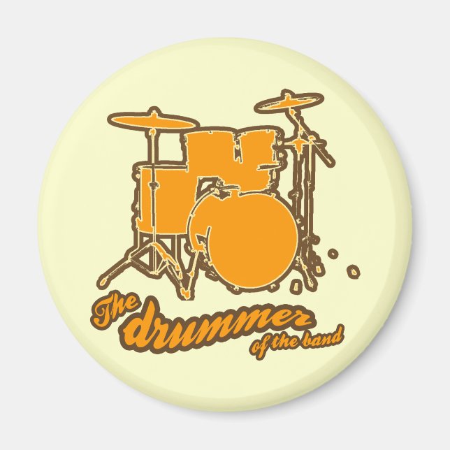 the drummer, music magnet (Front)