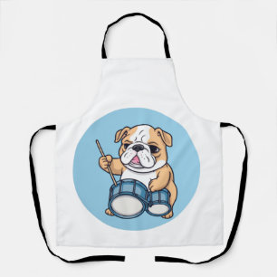 The Drumming Bulldog Beats and Bulldog Grooves  Apron