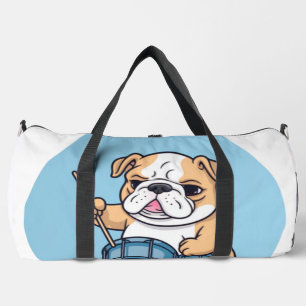 The Drumming Bulldog Beats and Bulldog Grooves Duffle Bag