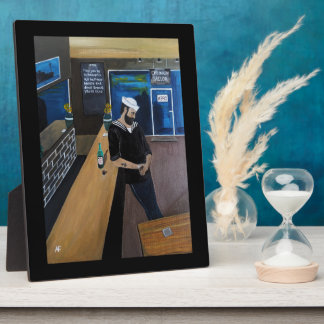 The Drunken Sailor Painting by Alfred Fox Plaque