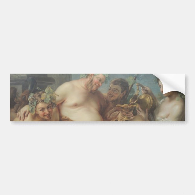 The Drunkenness of Silenus (by Carle van Loo) Bumper Sticker (Front)